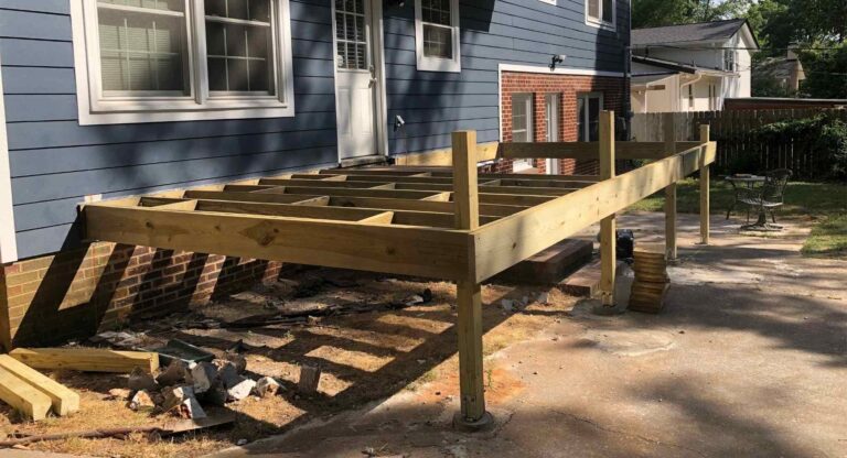 How to Build a Raised Deck Over Concrete - (Easier Than You Expected)